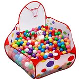Pop up spotty ball pool with shooting hoop (no balls included)